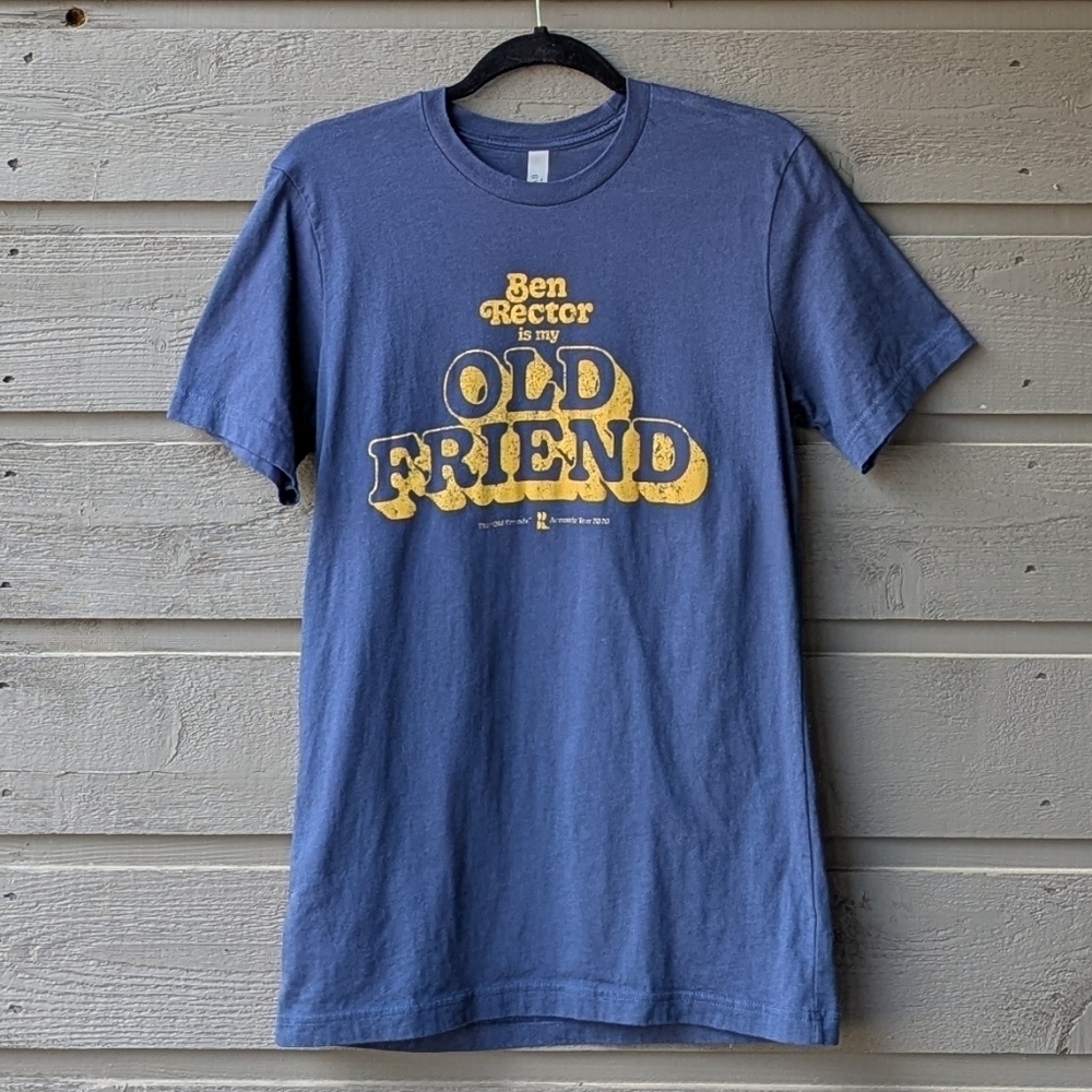 Ben Rector Is My Old Friend Acoustic Tour T-Shirt Blue Unisex Size Medium